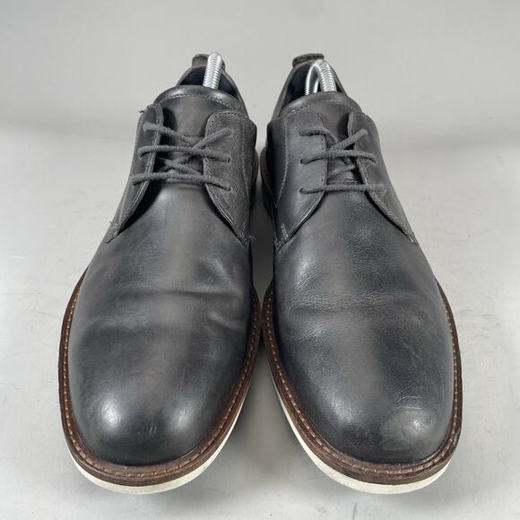 Ecco Jeremy Hybrid Men’s EU 41 US 7-7.5 Casual Black Leather Oxford Dress Shoes - Picture 2 of 9